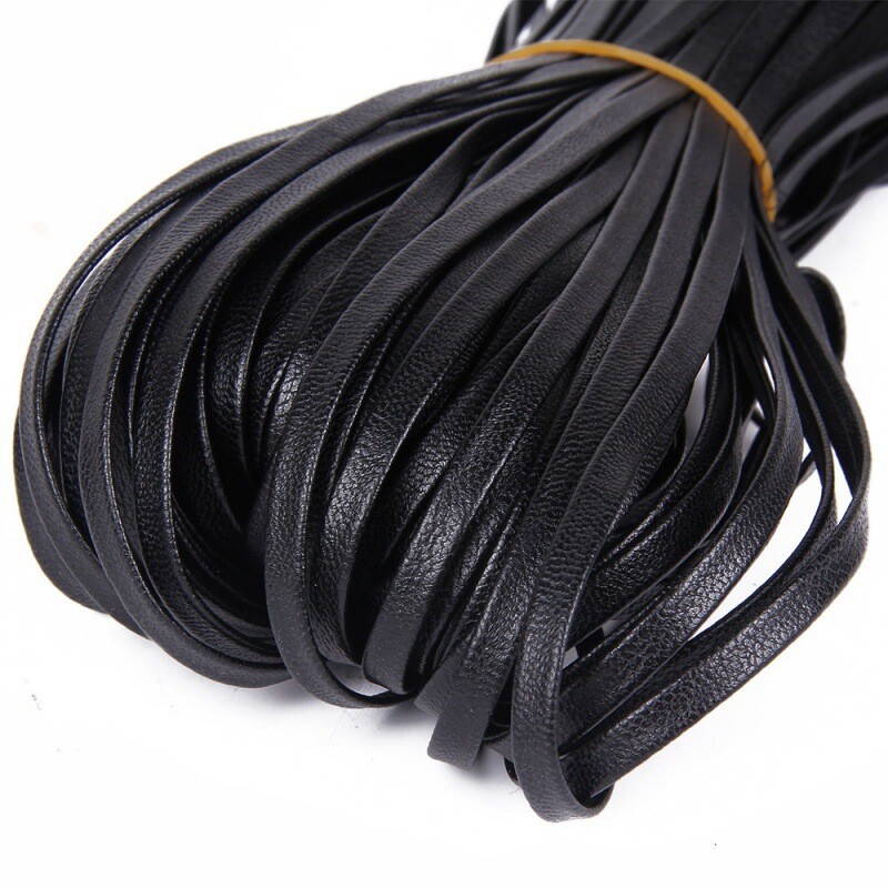 5 mmPU dvigubas odinis dirželis, avikailio imitacija, odinė virvė, sulankstytas dirželis "pasidaryk pats" grandinėlė, kaklo dirželis, drabužių priedai