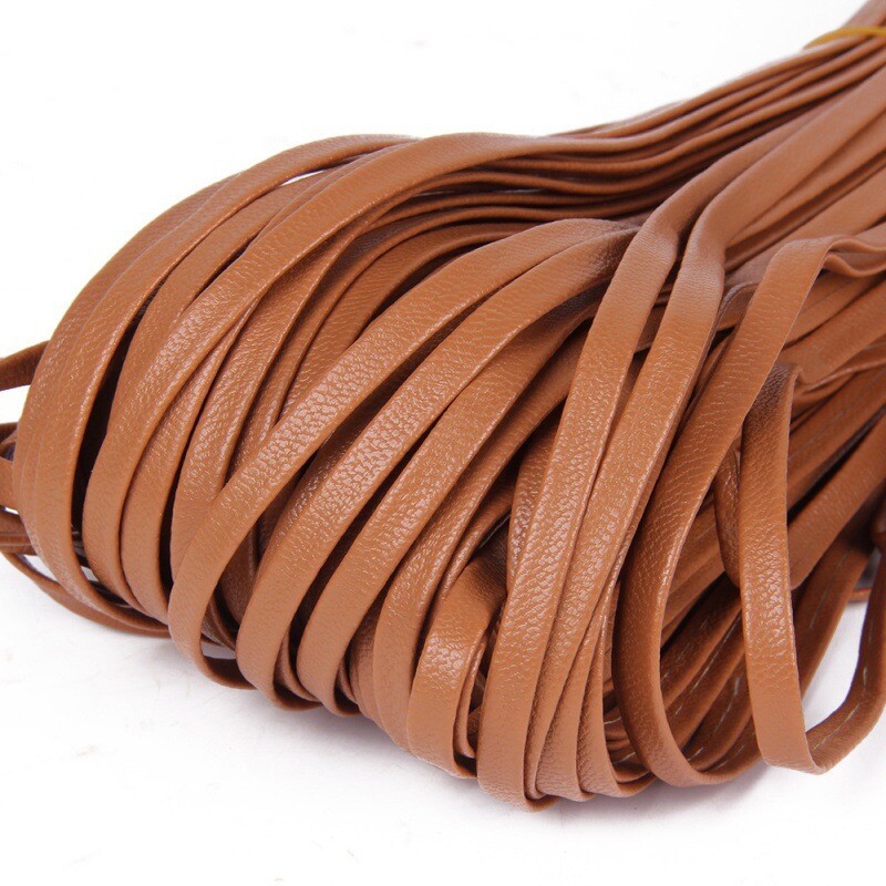 5 mmPU dvigubas odinis dirželis, avikailio imitacija, odinė virvė, sulankstytas dirželis "pasidaryk pats" grandinėlė, kaklo dirželis, drabužių priedai