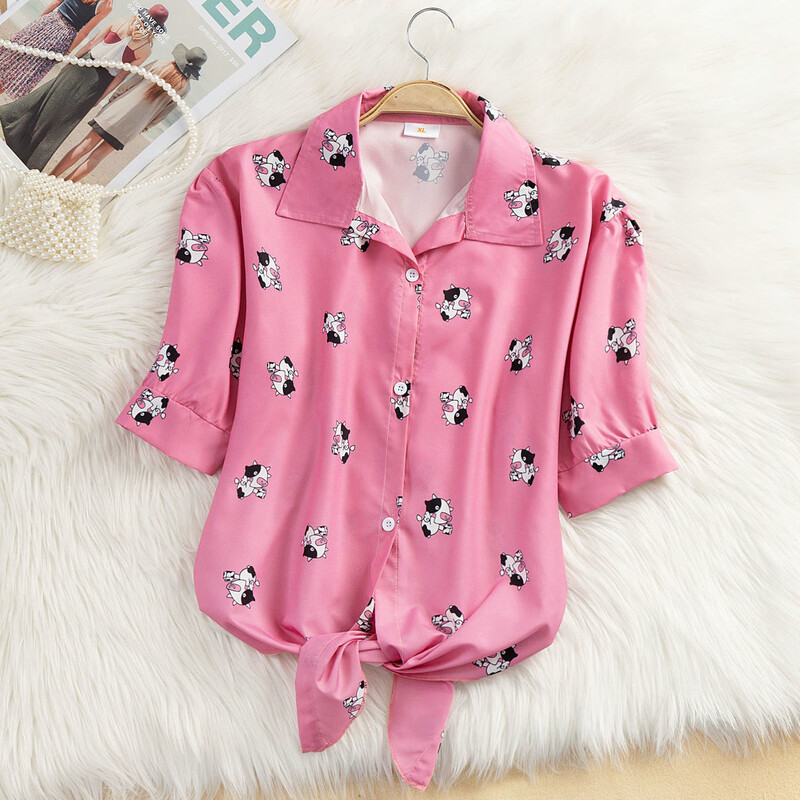 Nauji ploni dryžuoti marškiniai, viršutiniai moteriški peteliškės drabužiai, didelio dydžio viršutinė dalis, moteriški universalūs ploni marškiniai trumpomis rankovėmis