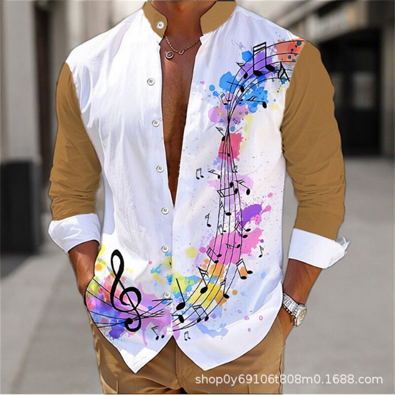 Трансграничен 3D дигитален печат ежедневни широки серии с пълен печат Хавайски ризи Източник на производители за дизайн