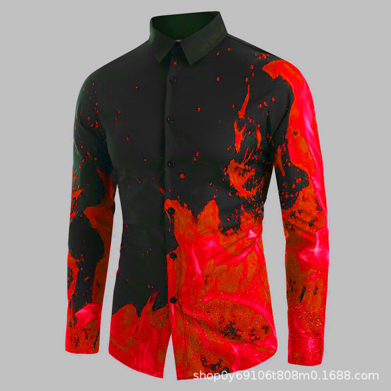 Трансграничен 3D дигитален печат ежедневни широки серии с пълен печат Хавайски ризи Източник на производители за дизайн