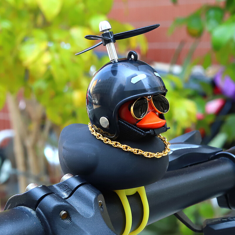 Mala žuta patka ukrasi za automobil baterijska kaciga za automobil električni motocikl ukrasi za bicikle dodaci za patku za automobil