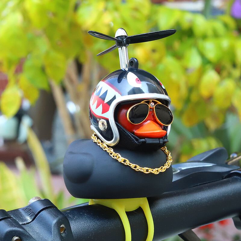 Mala žuta patka ukrasi za automobil baterijska kaciga za automobil električni motocikl ukrasi za bicikle dodaci za patku za automobil