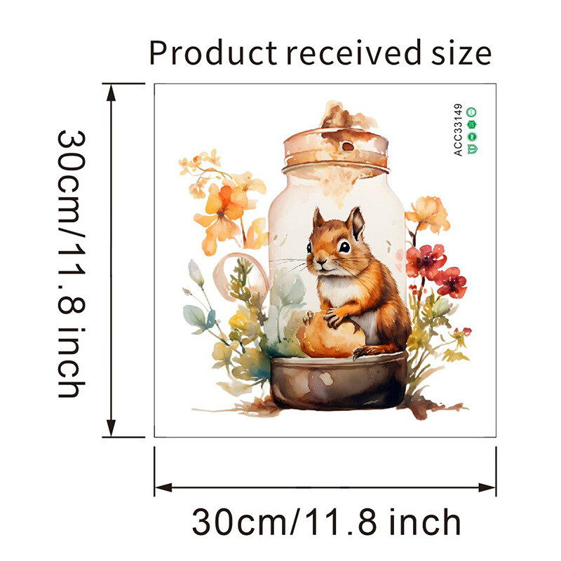 Нов ACC33149 Карикатура Сладка катерица Стикер Баня Тоалетна Водоустойчив стикер за тоалетна Самозалепващ се стикер за стена