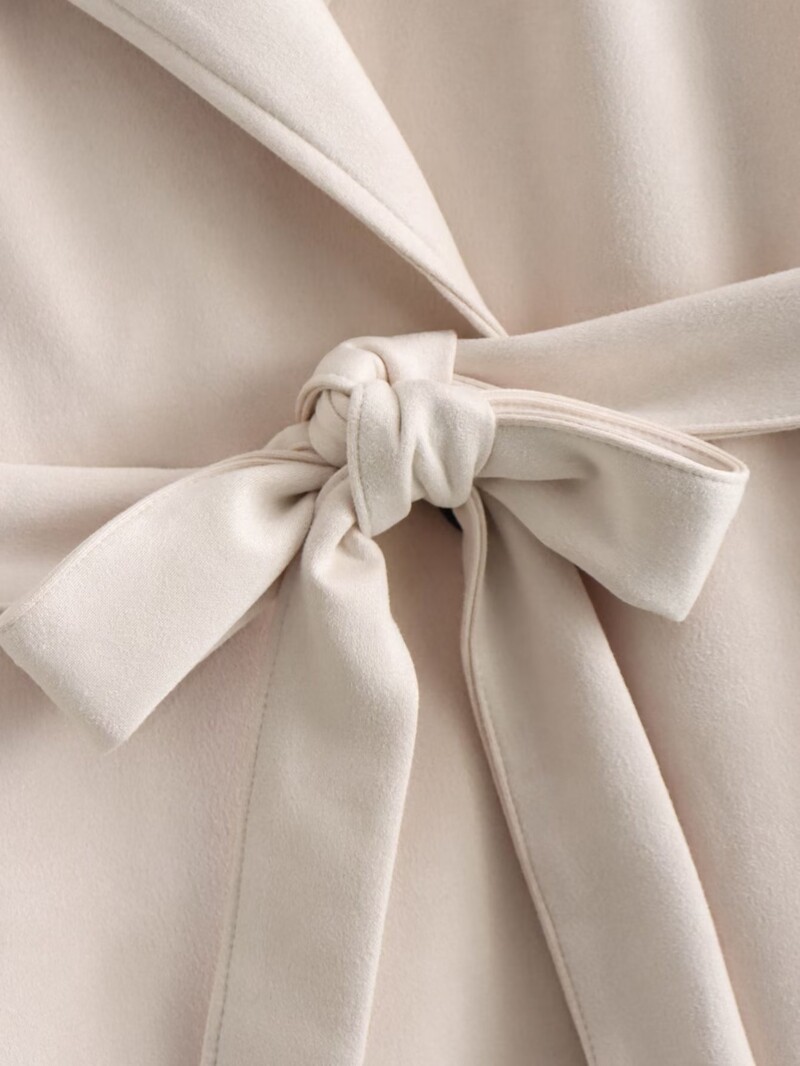 Užsienio prekyba moteriškų drabužių didmeninė prekyba 2023 rudens nauja ilga smėlio spalvos zomša ilga vėjalentė madingas temperamentas