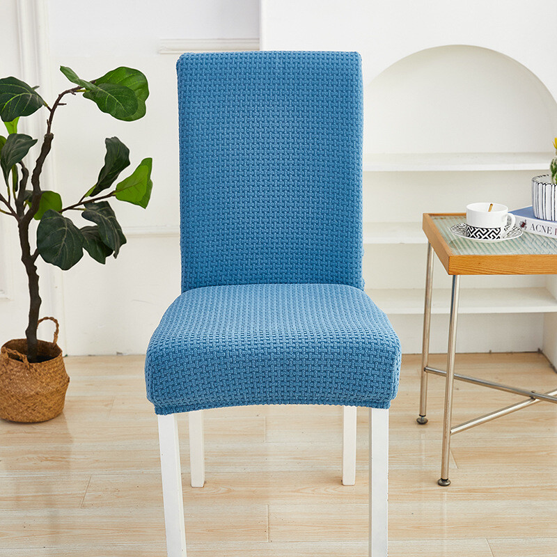 Tarpvalstybinis naujas vientisos spalvos elastinis žakardo kėdžių komplektas biuro elastingas dulkėms atsparus paprastas kėdės užvalkalas didmeninė prekyba