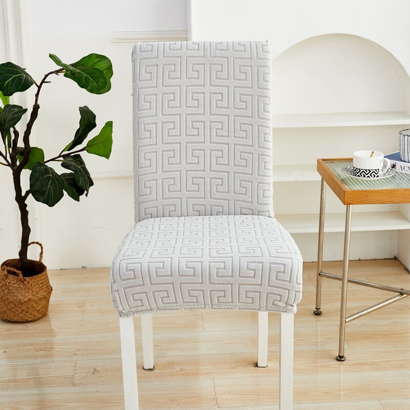 Tarpvalstybinis naujas vientisos spalvos elastinis žakardo kėdžių komplektas biuro elastingas dulkėms atsparus paprastas kėdės užvalkalas didmeninė prekyba