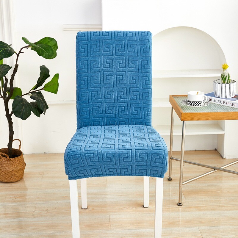 Tarpvalstybinis naujas vientisos spalvos elastinis žakardo kėdžių komplektas biuro elastingas dulkėms atsparus paprastas kėdės užvalkalas didmeninė prekyba