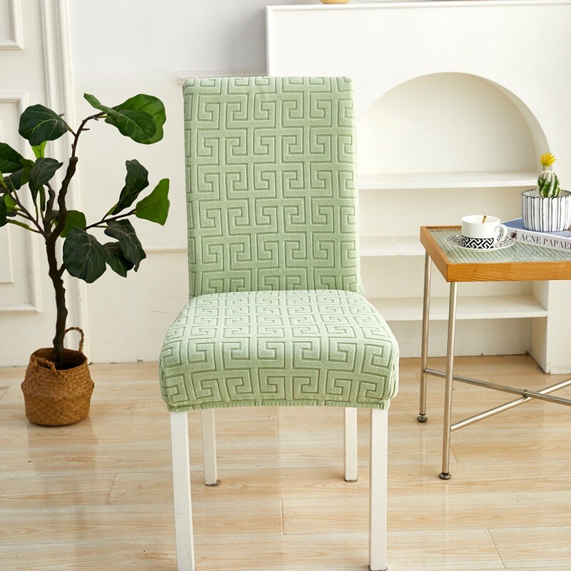 Tarpvalstybinis naujas vientisos spalvos elastinis žakardo kėdžių komplektas biuro elastingas dulkėms atsparus paprastas kėdės užvalkalas didmeninė prekyba