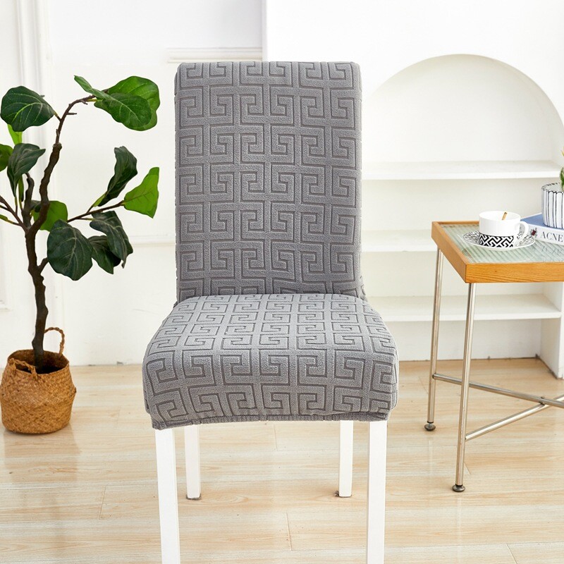 Tarpvalstybinis naujas vientisos spalvos elastinis žakardo kėdžių komplektas biuro elastingas dulkėms atsparus paprastas kėdės užvalkalas didmeninė prekyba