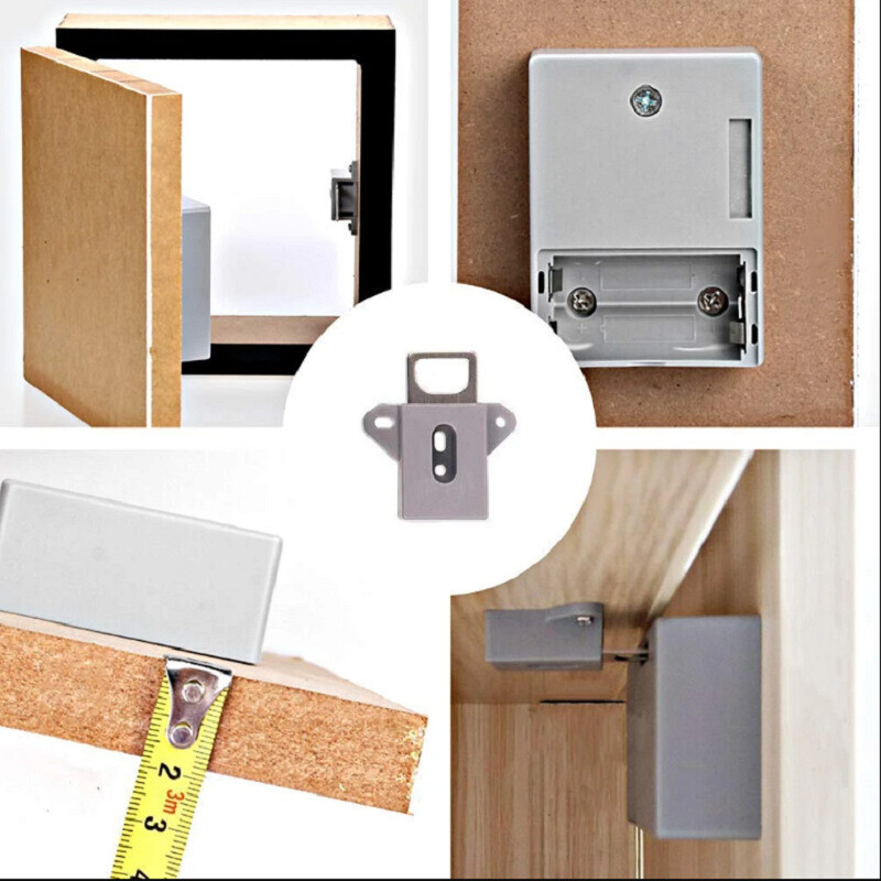 Nėra gręžimo stalčiaus užrakto, nematomos spintelės durys, indukcinis užraktas, elektroninis užraktas, pirties spintelė, drabužių spinta, buitinė dokumentų spinta, paslėptas užraktas