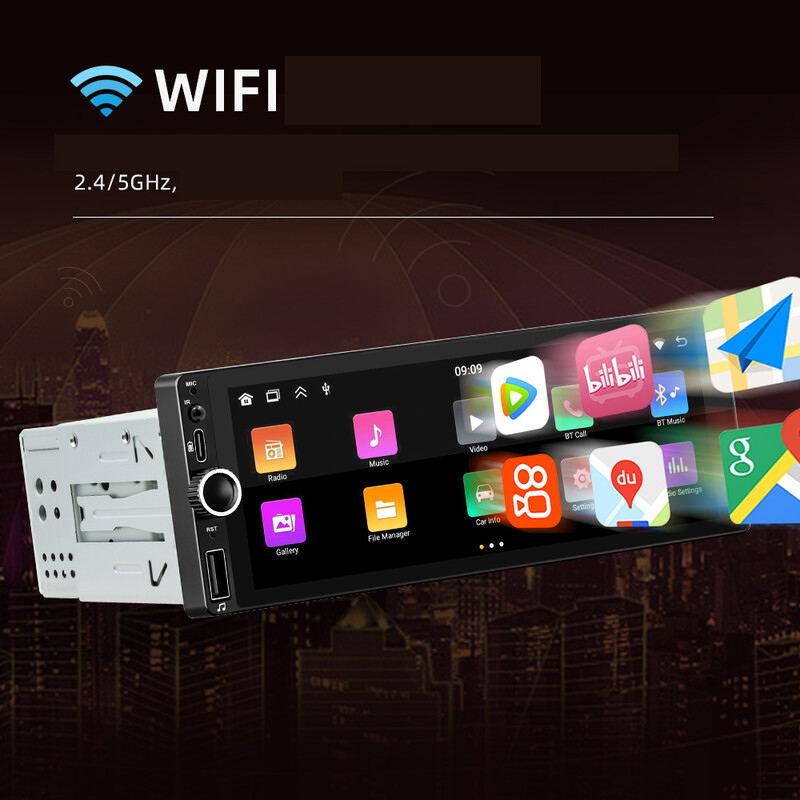 Nauja 6,86 colio Android automobilio sistema GPS navigacija belaidė carplay HD atbuline eiga viename įrenginyje