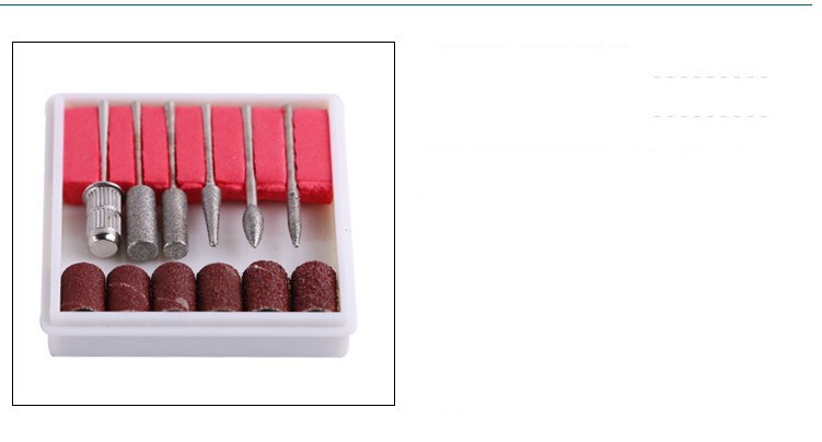 Nerūdijančio plieno nagų poliravimo galvutė poliravimo mašinų priedai balto smėlio rinkinys žiedai nagų lako valiklis poliravimo galvutė nagų lako įrankiai didmeninė prekyba