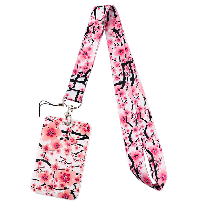 Gyönyörű virág, mobiltelefon szíj, divatkártya tartó, egyetemi étkezési kártya, diákigazolvány, művészeti kiállítási kártya, univerzális kártyatartó