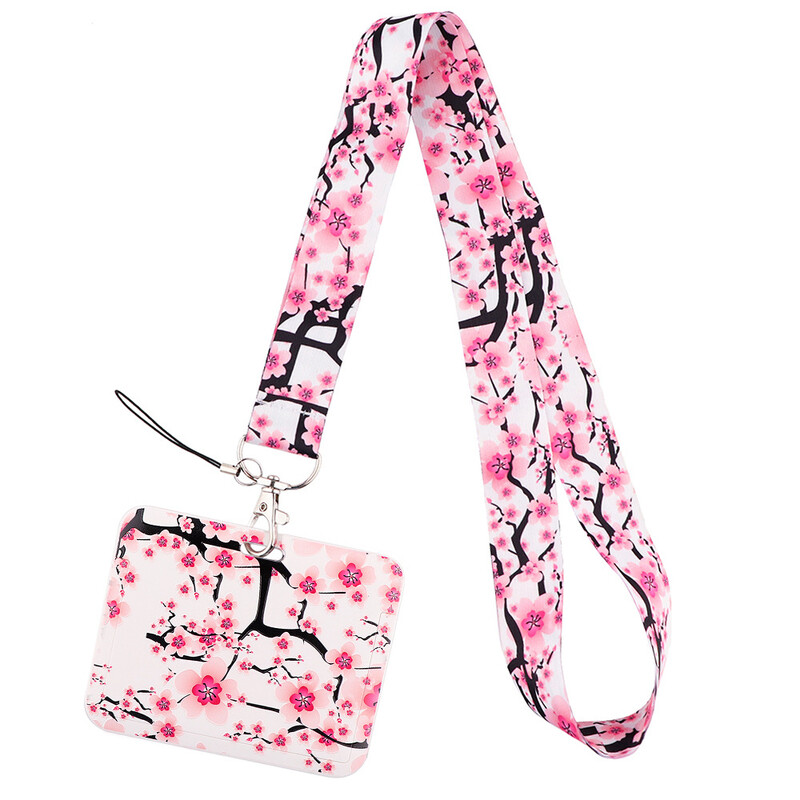 Gyönyörű virág, mobiltelefon szíj, divatkártya tartó, egyetemi étkezési kártya, diákigazolvány, művészeti kiállítási kártya, univerzális kártyatartó