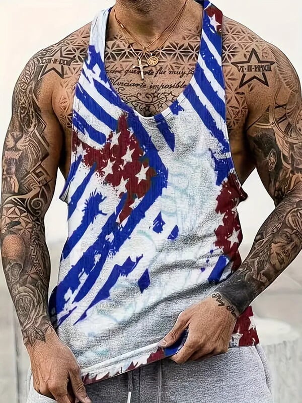 2024. prekogranični europski i američki ležerni sportski pulover s tankim remenom, 3D personalizirana majica bez rukava 