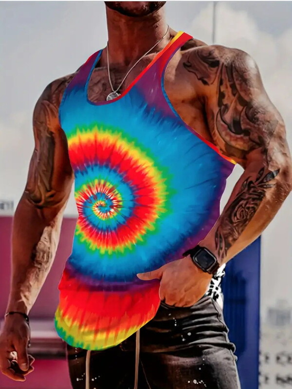 2024. prekogranični europski i američki ležerni sportski pulover s tankim remenom, 3D personalizirana majica bez rukava 