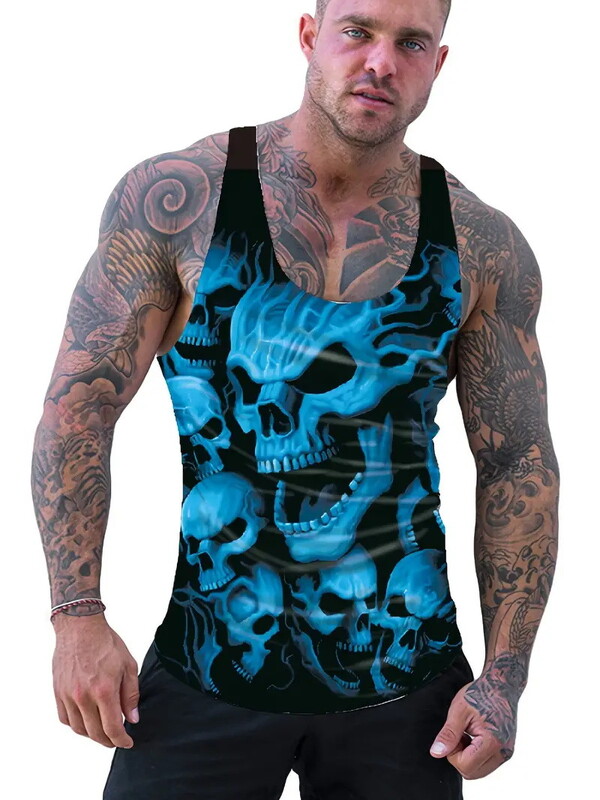 2024. prekogranični europski i američki ležerni sportski pulover s tankim remenom, 3D personalizirana majica bez rukava 