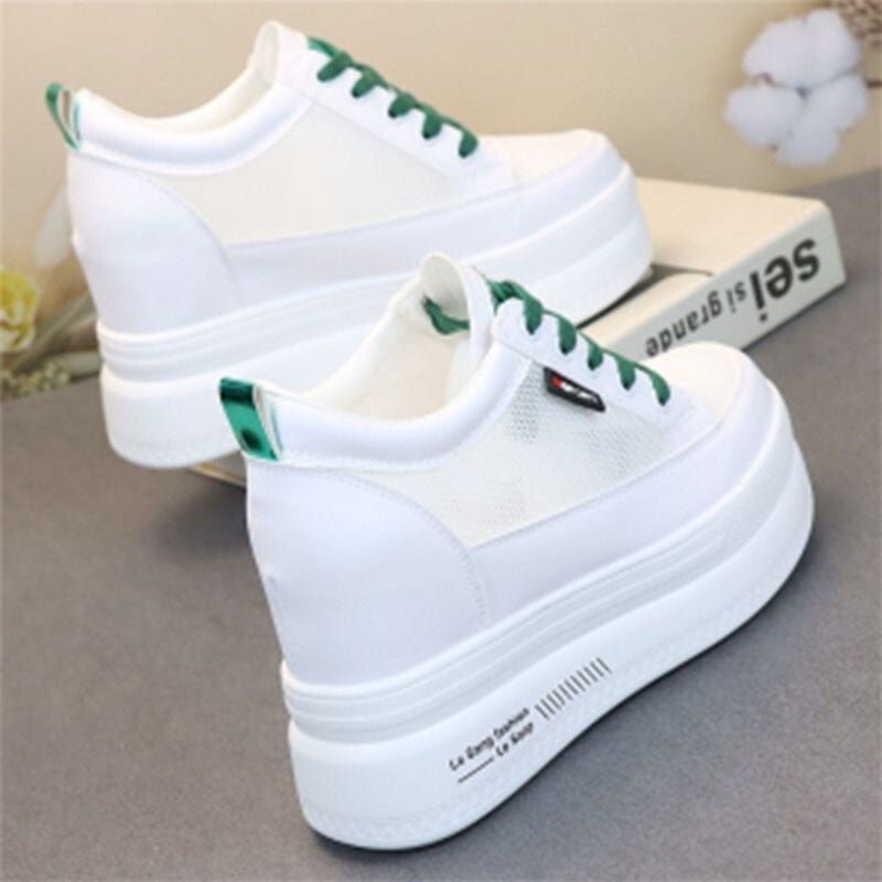 Nauji vasariniai tinkliniai, lengvi, kvėpuojantys vidaus batai, balti aukštį didinantys batai, universalūs tuščiaviduriai balti batai, maži 10 cm aukščio batai