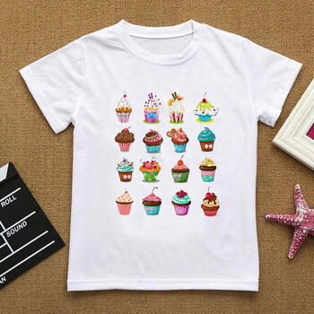 Unisex αγόρια για κορίτσια κοντομάνικο T-shirt Best Friends Μόδα Ρούχα Παγωτό T-shirt καλοκαιρινά μπλουζάκια