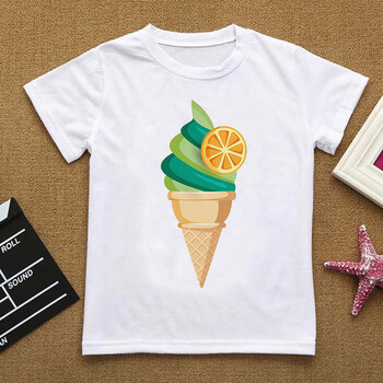 Unisex αγόρια για κορίτσια κοντομάνικο T-shirt Best Friends Μόδα Ρούχα Παγωτό T-shirt καλοκαιρινά μπλουζάκια