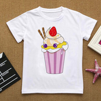 Unisex αγόρια για κορίτσια κοντομάνικο T-shirt Best Friends Μόδα Ρούχα Παγωτό T-shirt καλοκαιρινά μπλουζάκια