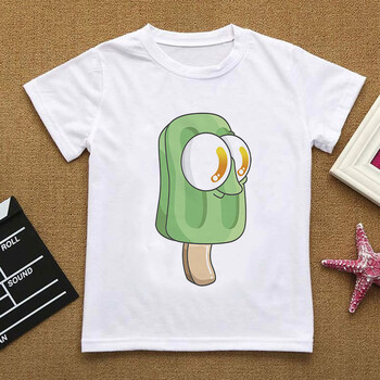 Unisex αγόρια για κορίτσια κοντομάνικο T-shirt Best Friends Μόδα Ρούχα Παγωτό T-shirt καλοκαιρινά μπλουζάκια