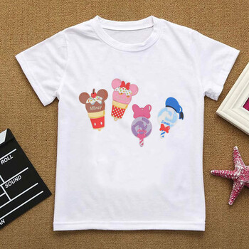 Unisex αγόρια για κορίτσια κοντομάνικο T-shirt Best Friends Μόδα Ρούχα Παγωτό T-shirt καλοκαιρινά μπλουζάκια