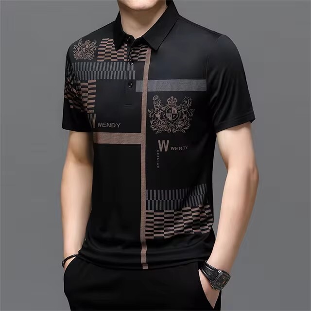 2025 m. mygtukas Nauja 3D skaitmeninė mada tarpvalstybinė Europos ir Amerikos vyrų mados atvartas plonas vyrų T