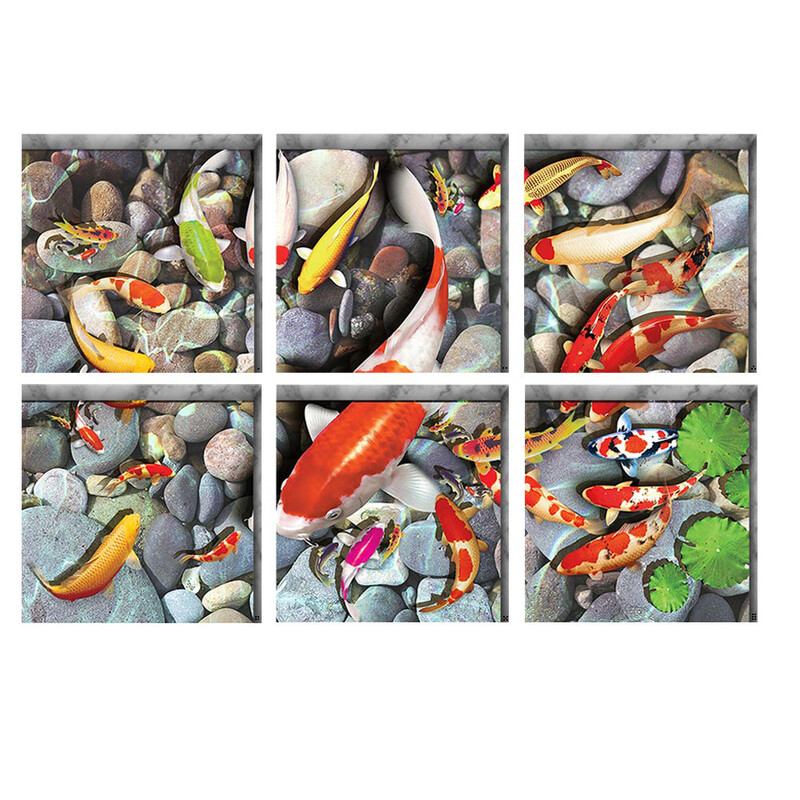 Kreatív 3D fürdőszobai háromdimenziós környezetbarát falmatricák kád öntapadó csúszásgátló matricák gyermekkád vízálló kopásálló matricák