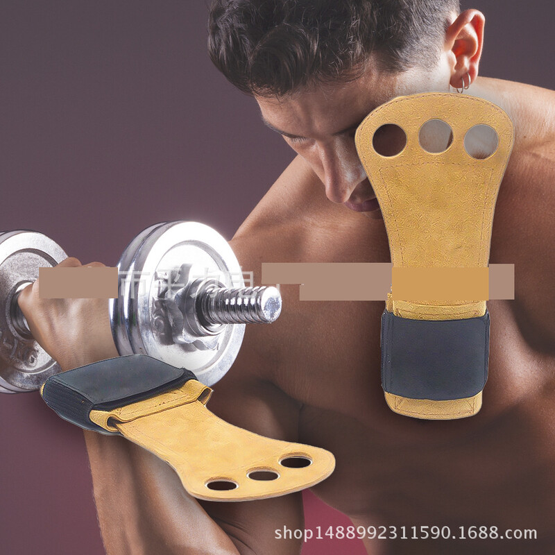 Колан за набиране от чиста телешка кожа, твърд колан за фитнес, спортен предпазител за китката, предпазител за дланта от телешка кожа на едро