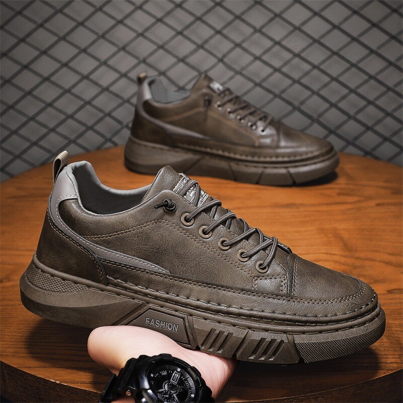 Vyriški batai 2024 m. nauji, kvėpuojantys, dalykiniai, oficialūs, britiški, laisvalaikio, juodi, PU + audinio, vyriški universalūs batai su minkštu padu, madingi