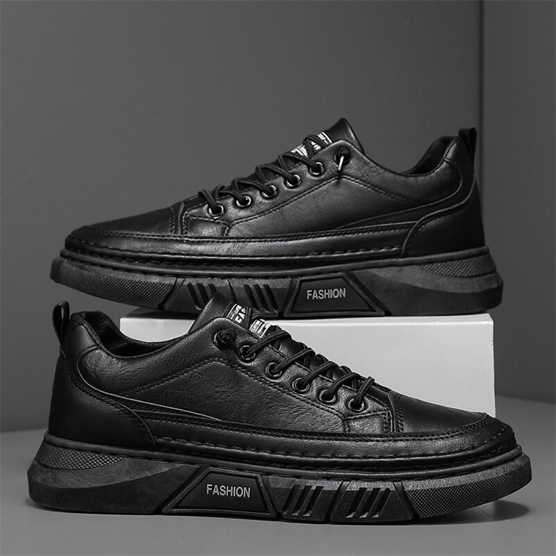 Vyriški batai 2024 m. nauji, kvėpuojantys, dalykiniai, oficialūs, britiški, laisvalaikio, juodi, PU + audinio, vyriški universalūs batai su minkštu padu, madingi