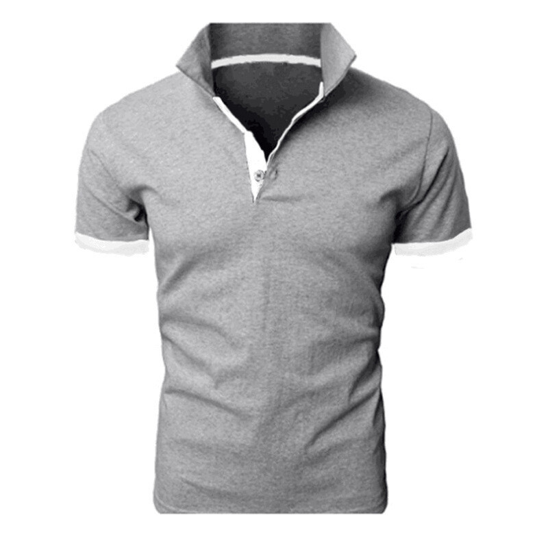 Nauji vasaros mados vyriški trumpų rankovių viršutiniai drabužiai, lengvi polo marškinėliai, logotipas reklamai, pramogoms, darbo drabužiams, balti