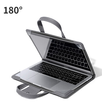 Многофункционална компютърна чанта, подходяща за Macbook, защитен калъф за Apple компютър, отваряща се и затваряща се чанта за Macbook.