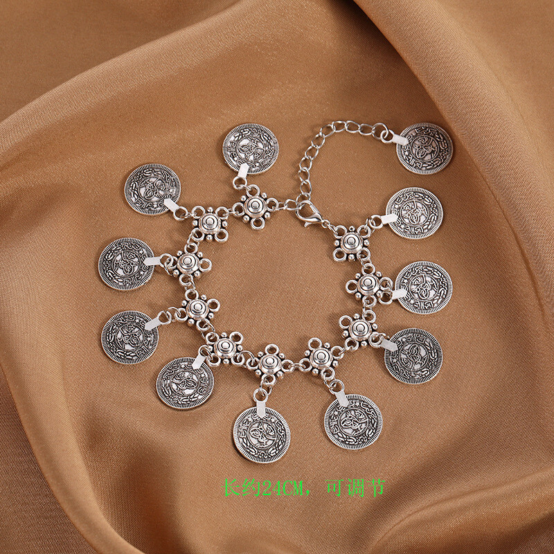 Galvaskausa aproce vīriešiem un sievietēm, es mīlu augstas klases personības roku darbs rotaslietu dizaina monētu potīšu aproci Valentīndienas dāvanu