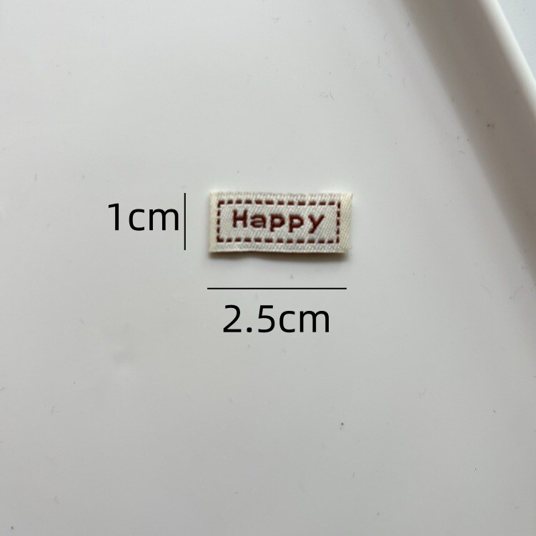 Juoda austa kepurės etiketė „pasidaryk pats“ taškeliu, medžiaginė etiketės raidė, rankų darbo firminis lipdukas, plaukų aksesuarai