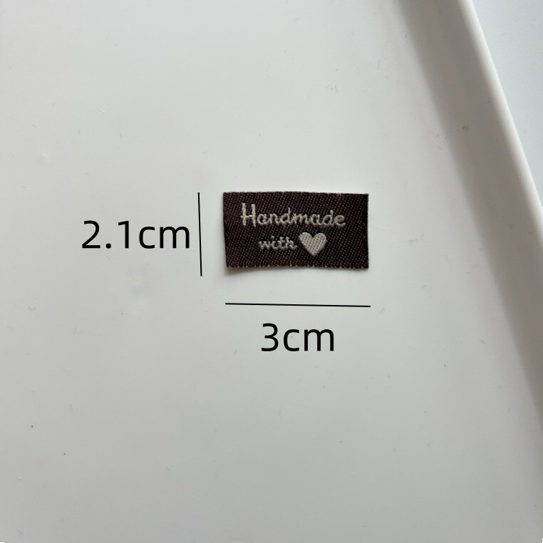 Juoda austa kepurės etiketė „pasidaryk pats“ taškeliu, medžiaginė etiketės raidė, rankų darbo firminis lipdukas, plaukų aksesuarai