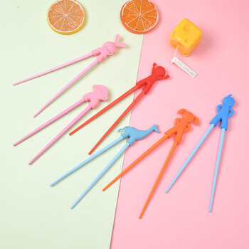 Παιδικά chopsticks άμεσης προμήθειας από εργοστάσιο, χαριτωμένα παιδικά chopsticks με κινούμενα σχέδια, βοηθητικά chopsticks με ανάκαμψη στο στόμα τίγρης για παιδιά