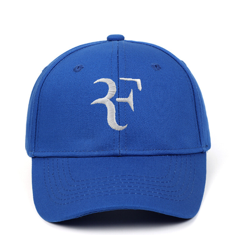 2019 m. „eBay“ Federerio stiliaus siuvinėta beisbolo kepuraitė su F formos rankena, 8 spalvų, pasirenkama, laisvalaikio stiliaus F tipo teniso kepuraitė, skirta visoms rungtynėms.