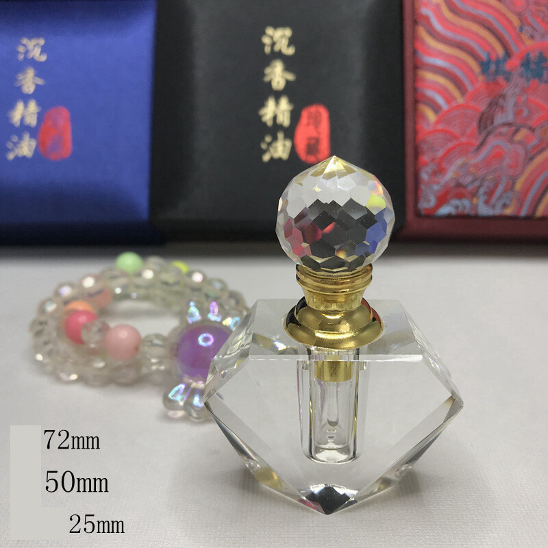 Pujiang krištolo buteliukas 2, grožio salonas, agarmedis 1, išskirtinis mažas tuščias buteliukas, eterinio aliejaus buteliukas, mažas buteliukas, pakavimo dėžutė