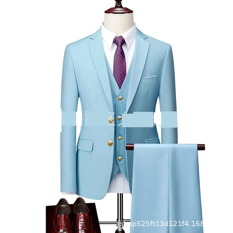 2025 Afričko prekogranično vanjskotrgovinsko odijelo od tri dijela, muško odijelo, uski vjenčani ples, muško odijelo, haljina mladoženje