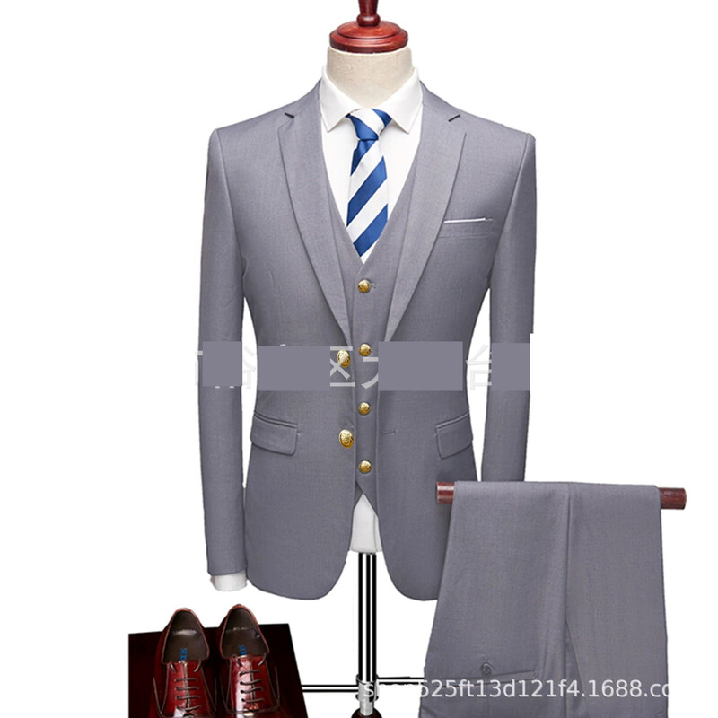 2025 Afričko prekogranično vanjskotrgovinsko odijelo od tri dijela, muško odijelo, uski vjenčani ples, muško odijelo, haljina mladoženje