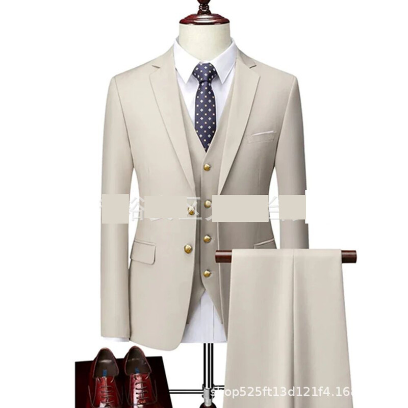 2025 Afričko prekogranično vanjskotrgovinsko odijelo od tri dijela, muško odijelo, uski vjenčani ples, muško odijelo, haljina mladoženje