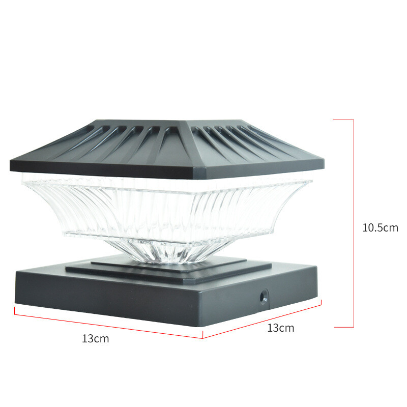 Ηλιακή λάμπα στήλης, διασυνοριακή εξωτερική οικιακή αδιάβροχη λάμπα τοίχου ευρωπαϊκού τύπου, στήλη βίλας, διπλή λάμπα κήπου