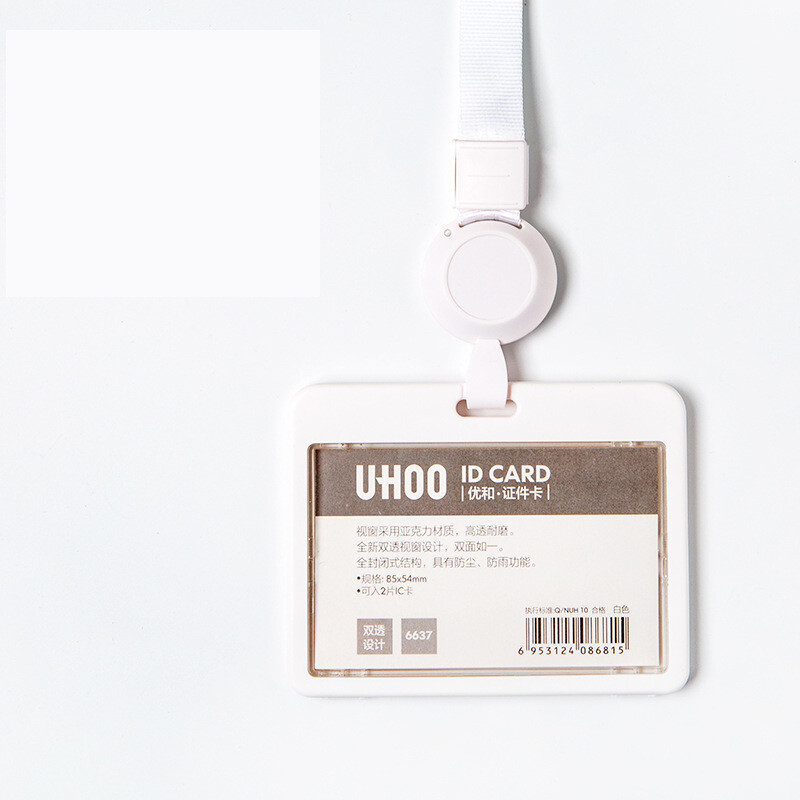 Divpusējs caurspīdīgs akrila ID kartes turētājs studenta apliecībai, ID kartes turētājs darba apliecībai