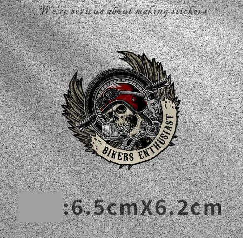 Αυτοκόλλητο εξωτερικού εμπορίου με ρετρό κράνος μοτοσικλέτας Harley, αυτοκόλλητο μοτοσικλέτας American Eagle, εξατομικευμένο διασυνοριακό δημιουργικό αυτοκόλλητο ξυστό