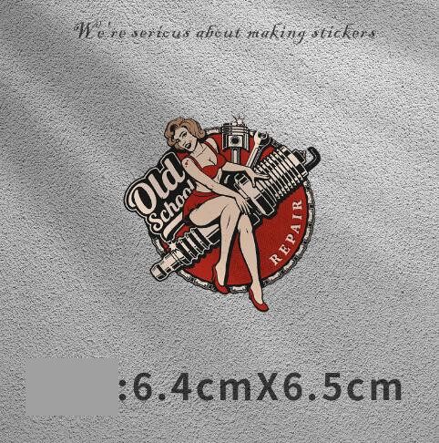 Αυτοκόλλητο εξωτερικού εμπορίου με ρετρό κράνος μοτοσικλέτας Harley, αυτοκόλλητο μοτοσικλέτας American Eagle, εξατομικευμένο διασυνοριακό δημιουργικό αυτοκόλλητο ξυστό