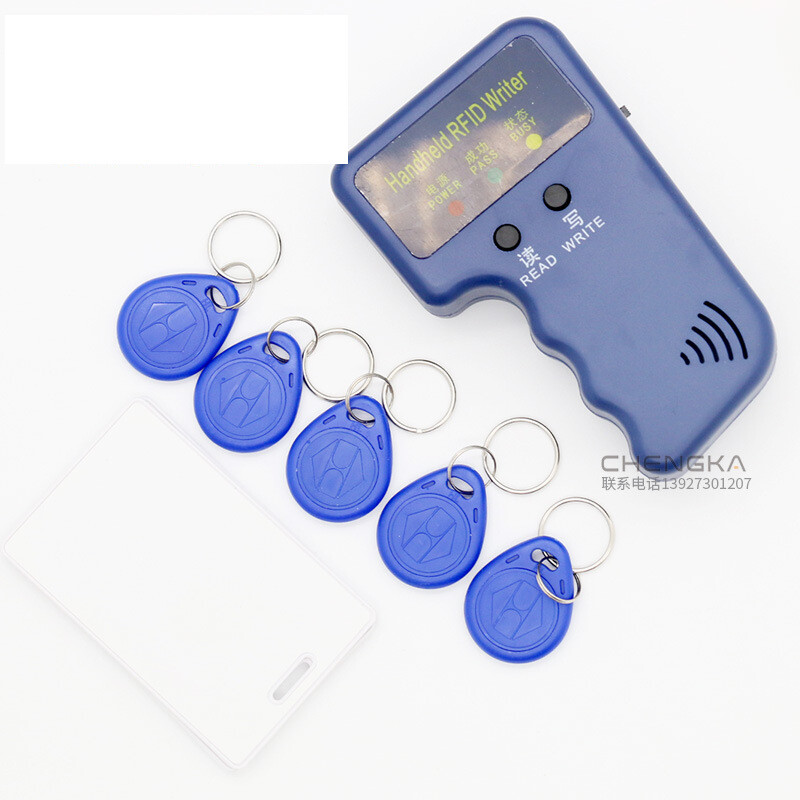 125 kHz zemfrekvences ID karšu kopēšanas iekārta, karšu atslēgu piekariņš, piekļuves kontrole, lifts, noma, apmeklējumu karšu kopēšanas iekārta