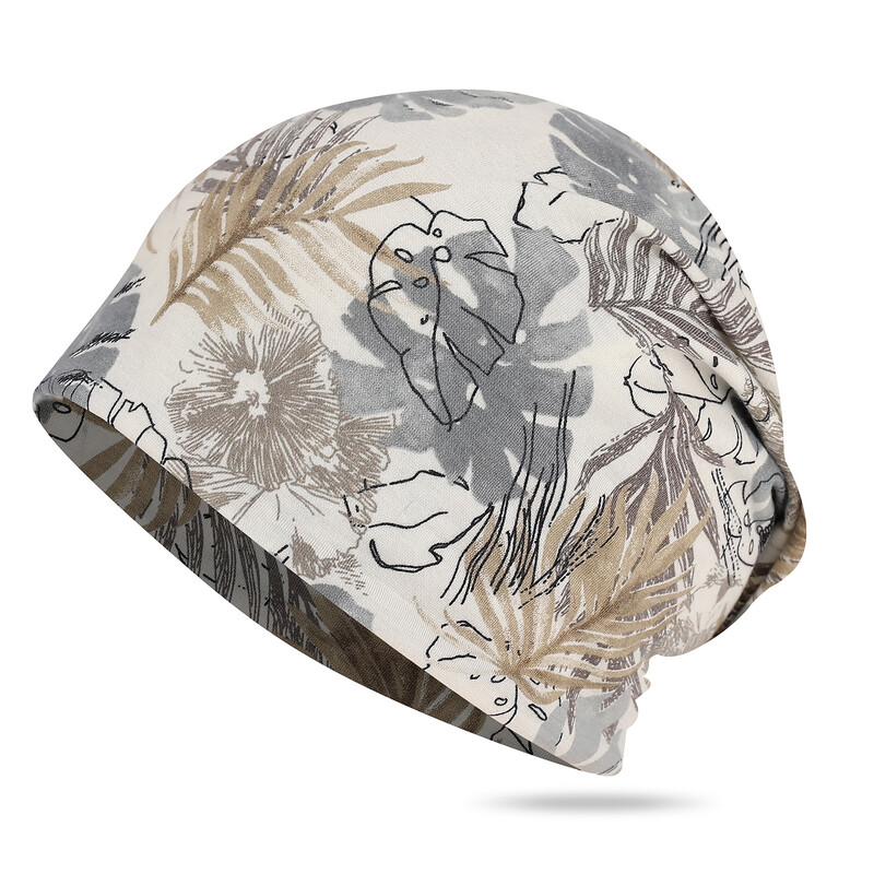 Plona, minkšta megztinė kepurė moterims pavasariui ir rudeniui, daugiafunkcinė lengva šaliko, galvos apsauga, miego kepurė, svorį ribojanti kepurė